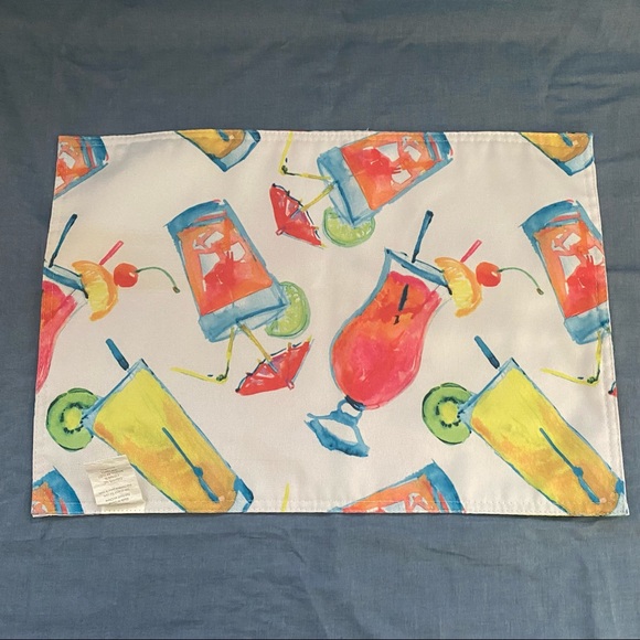 Set of 4 “Summer Drink” Place Mats - Picture 2 of 2